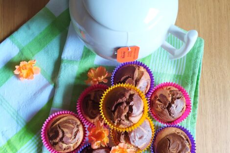 muffins marmorizzati di quinoa e carrube