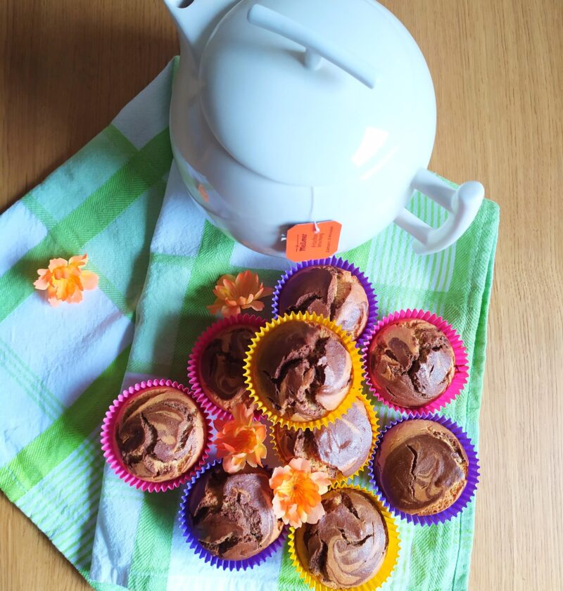 muffins marmorizzati di quinoa e carrube