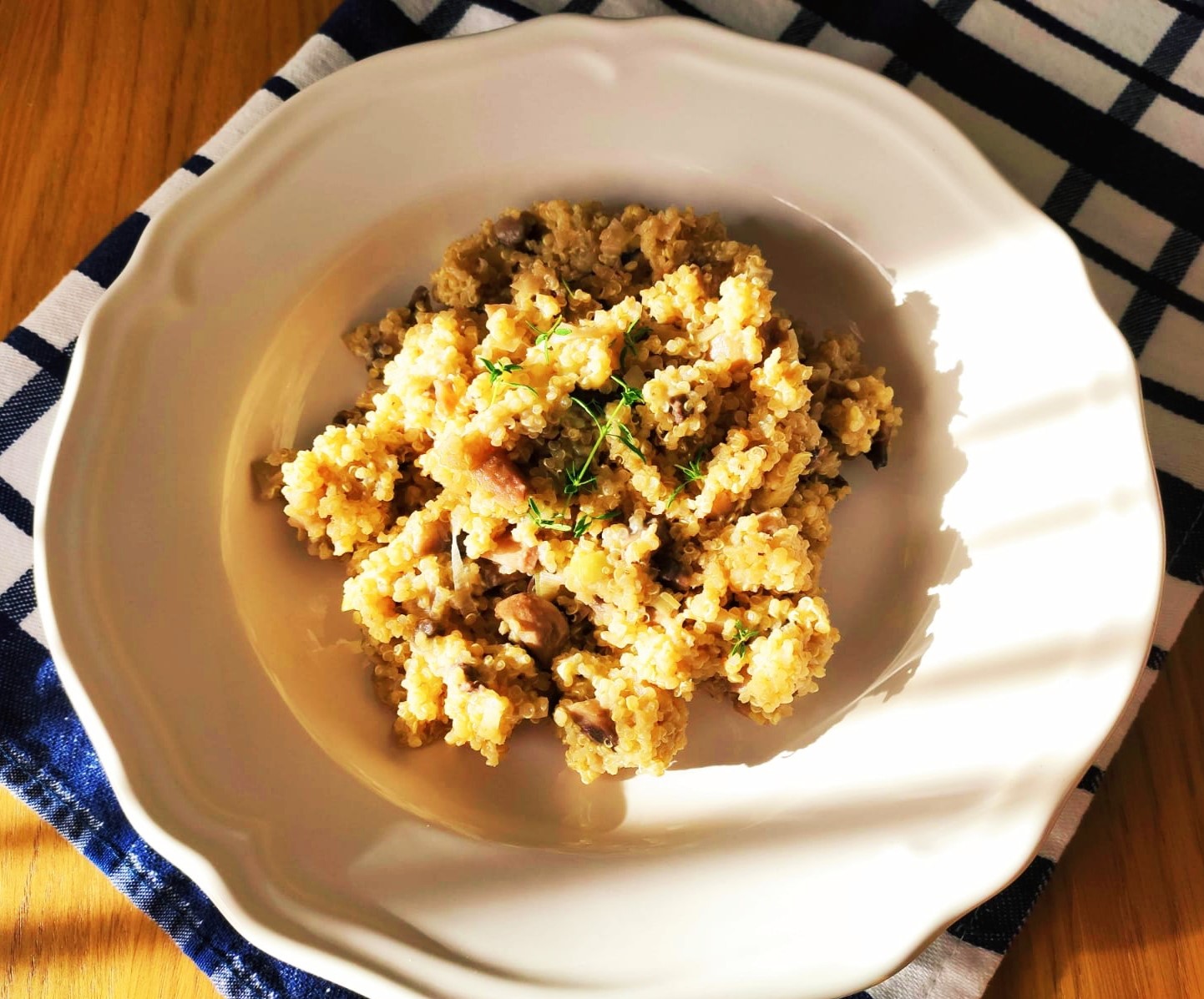 Risotto di quinoa ai funghi Sara Ricette & Salute