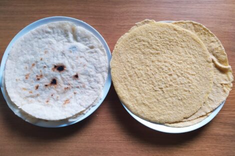 Piadine di riso e di miglio