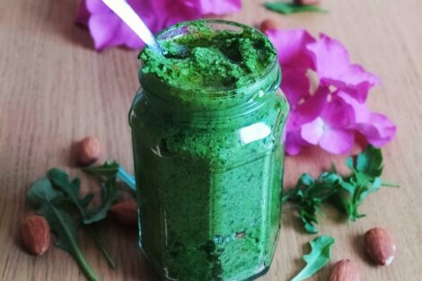 pesto di mandorle e rucola