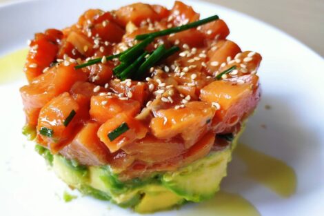 tartare di salmone e avocado
